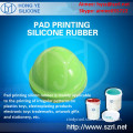 Durable silicon rubber for pad printing